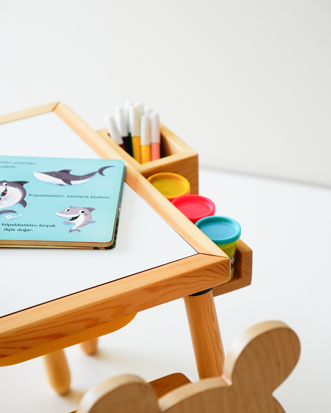 Wood&Joy Ahşap Duyusal Etkinlik Tablosu (Staionary Birimi ve Kağıt Tutucu ile)