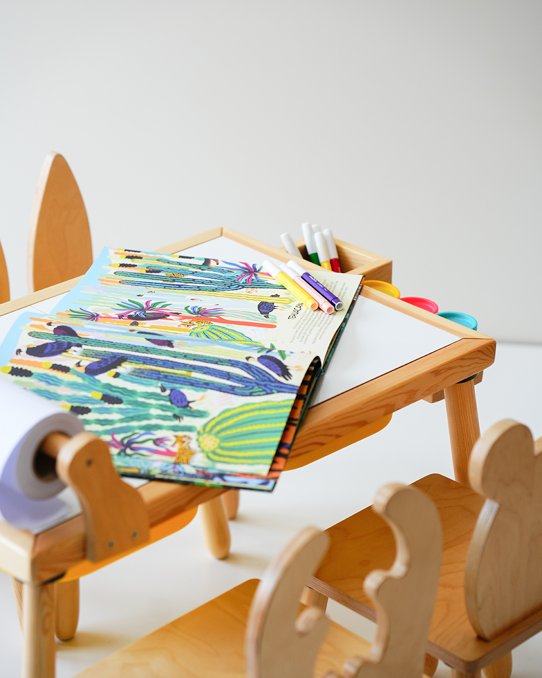 Wood&Joy Ahşap Duyusal Etkinlik Tablosu (Staionary Birimi ve Kağıt Tutucu ile)