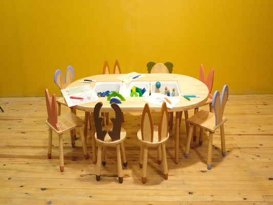 Woodnjoy Oval Duyusal Etkinlik Masası