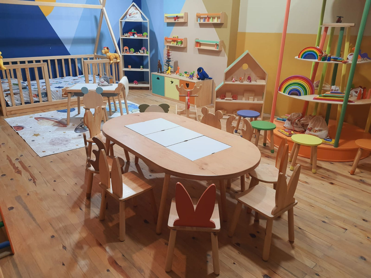 Woodnjoy Oval Duyusal Etkinlik Masası