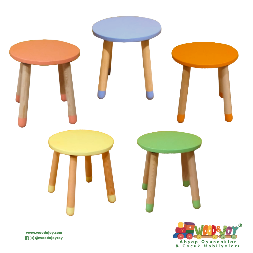 Wood&Joy Wooden Stool