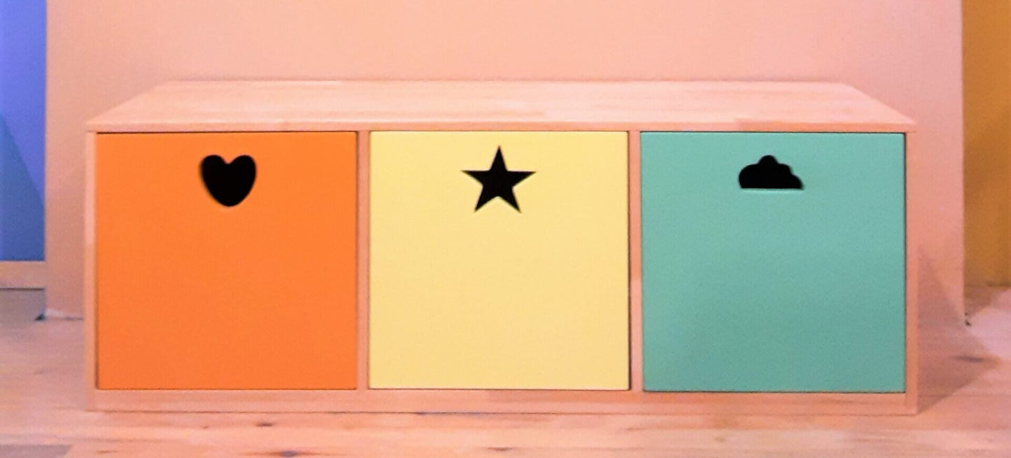 Wood&Joy Wooden Hearth Toy Cabinet