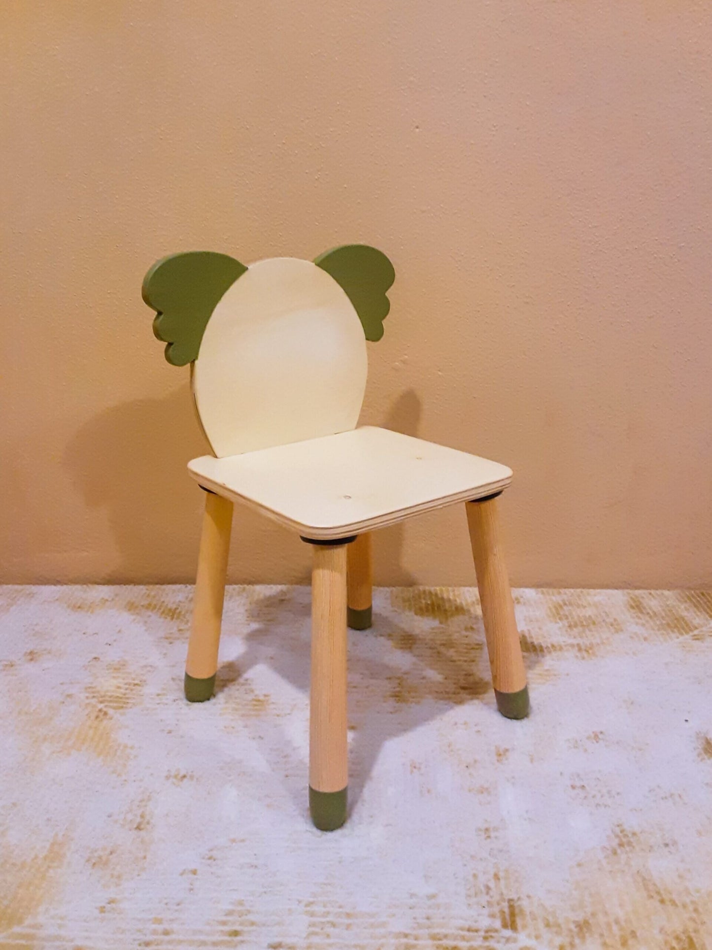 Wood&Joy Ahşap renkli koala sandalye