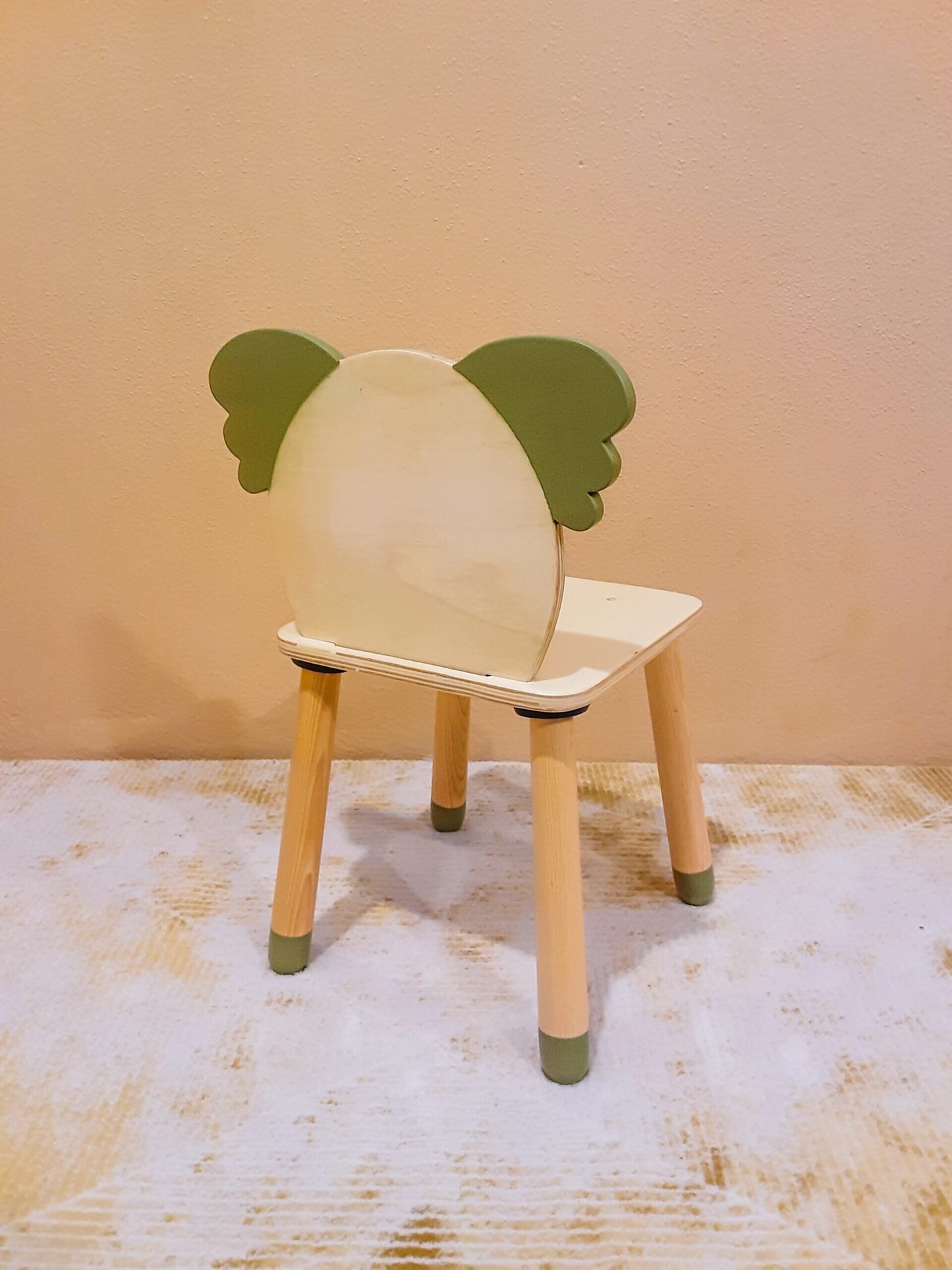 Wood&Joy Ahşap renkli koala sandalye