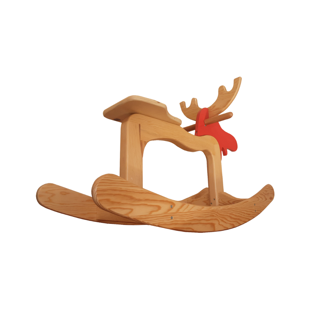 Wood&Joy Tekerlekler üzerinde ahşap hayvan