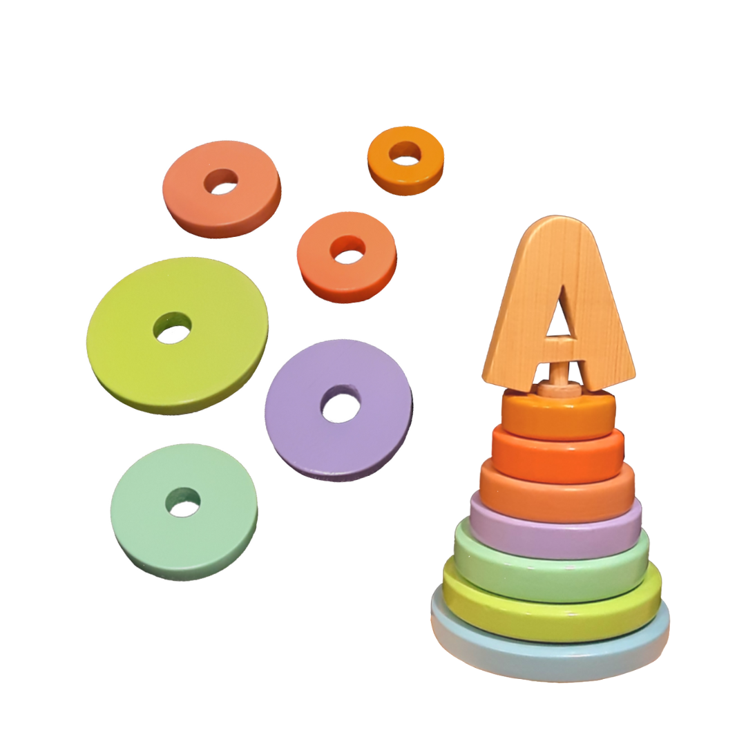 Wood&Joy Wooden Toddler Stacker