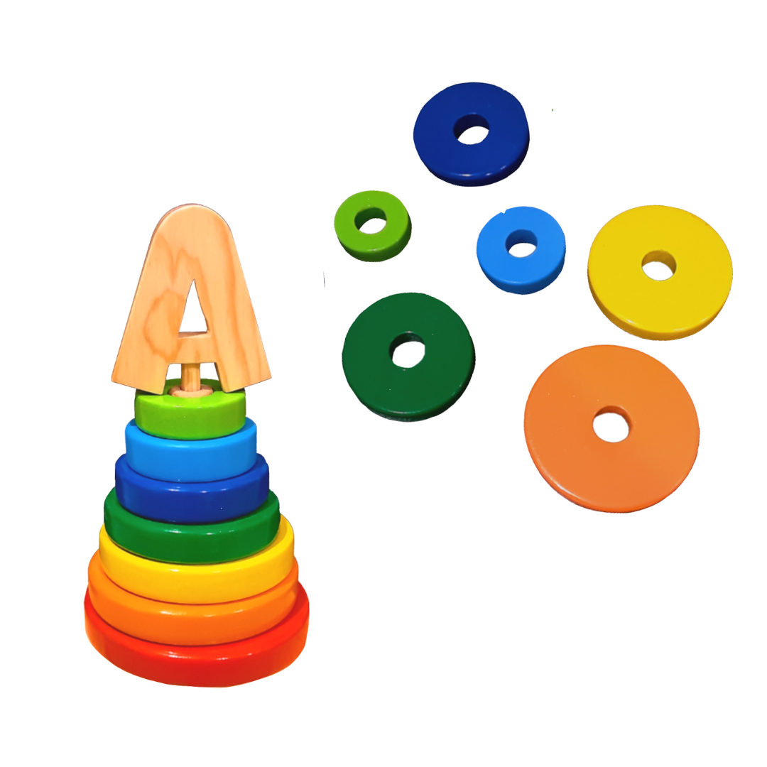 Wood&Joy Wooden Toddler Stacker