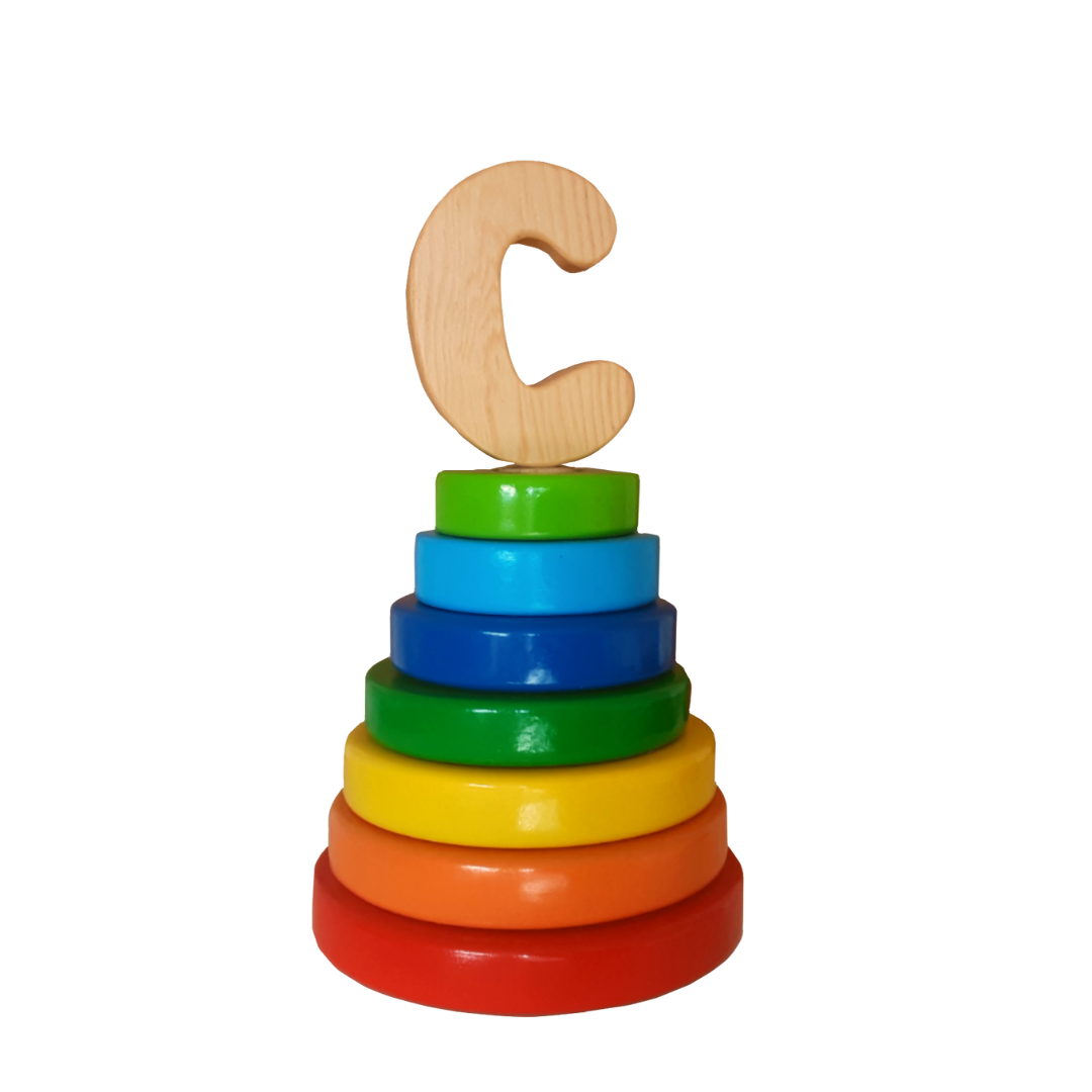 Wood&Joy Wooden Toddler Stacker