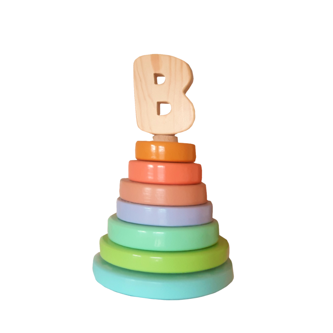 Wood&Joy Wooden Toddler Stacker