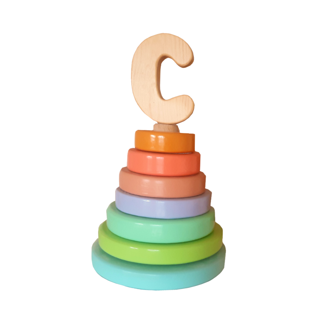 Wood&Joy Wooden Toddler Stacker