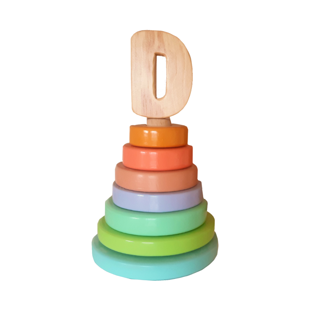 Wood&Joy Wooden Toddler Stacker