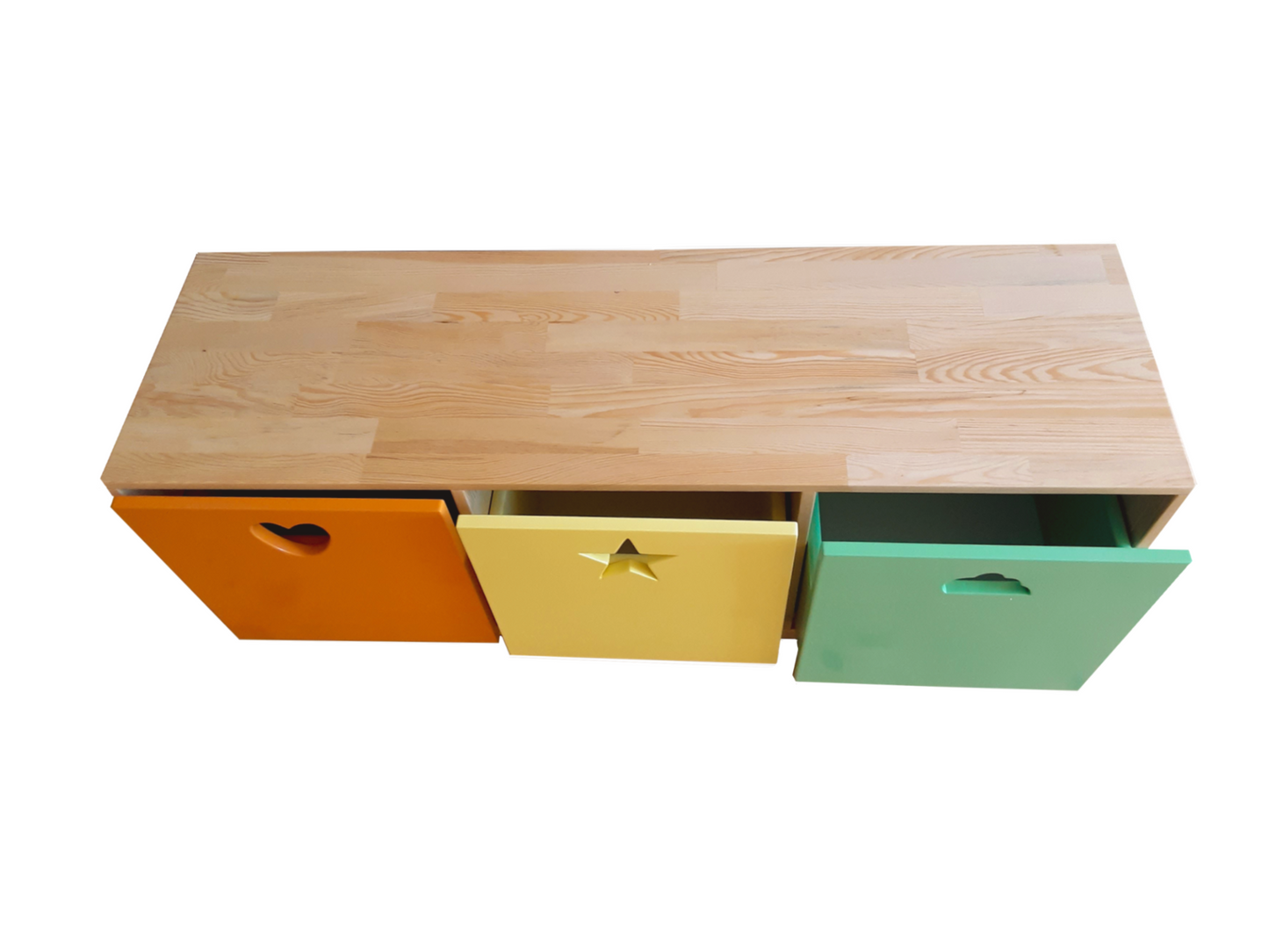 Wood&Joy Wooden Hearth Toy Cabinet