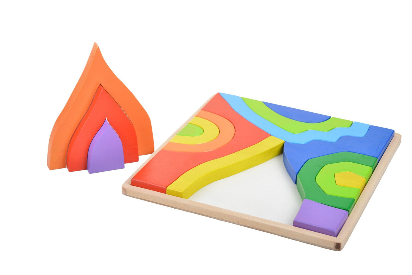 Wood&Joy Wooden Waldorf 4 Elements Puzzle
