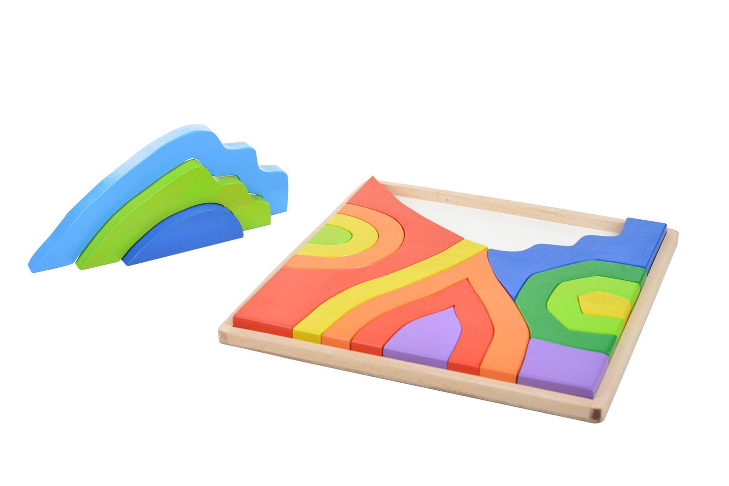 Wood&Joy Wooden Waldorf 4 Elements Puzzle
