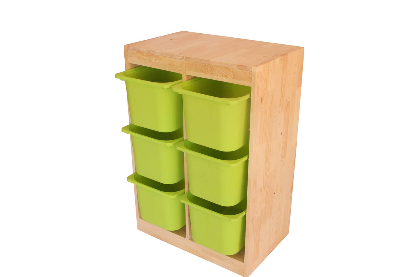 Wood&Joy Ahşap dikey oyuncak organizatör dolabı (ahşap)