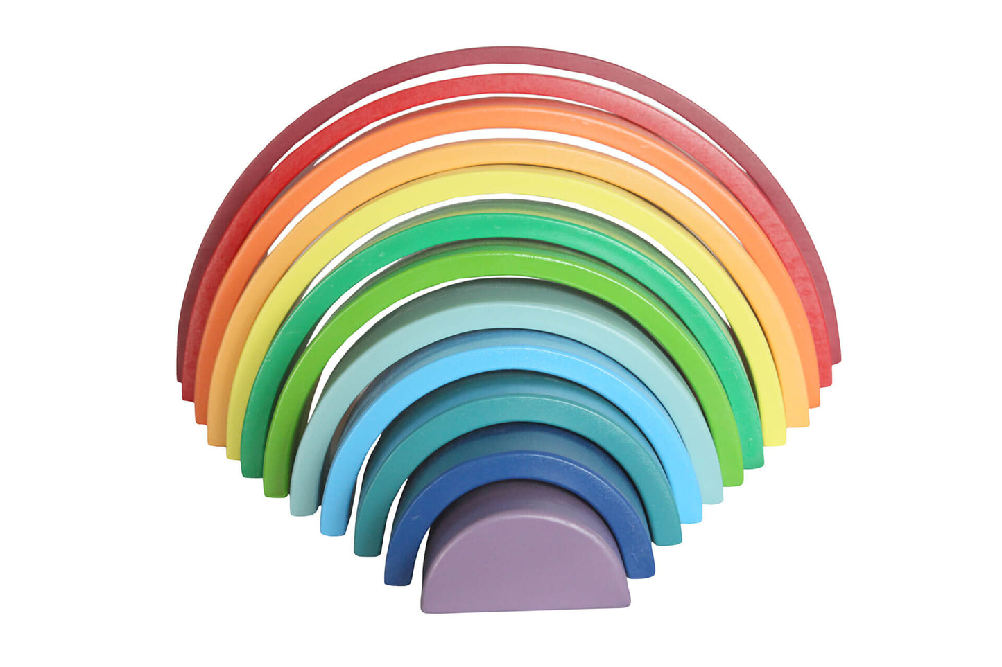 Wood&Joy Wooden Waldorf 12-Pieces Rainbow