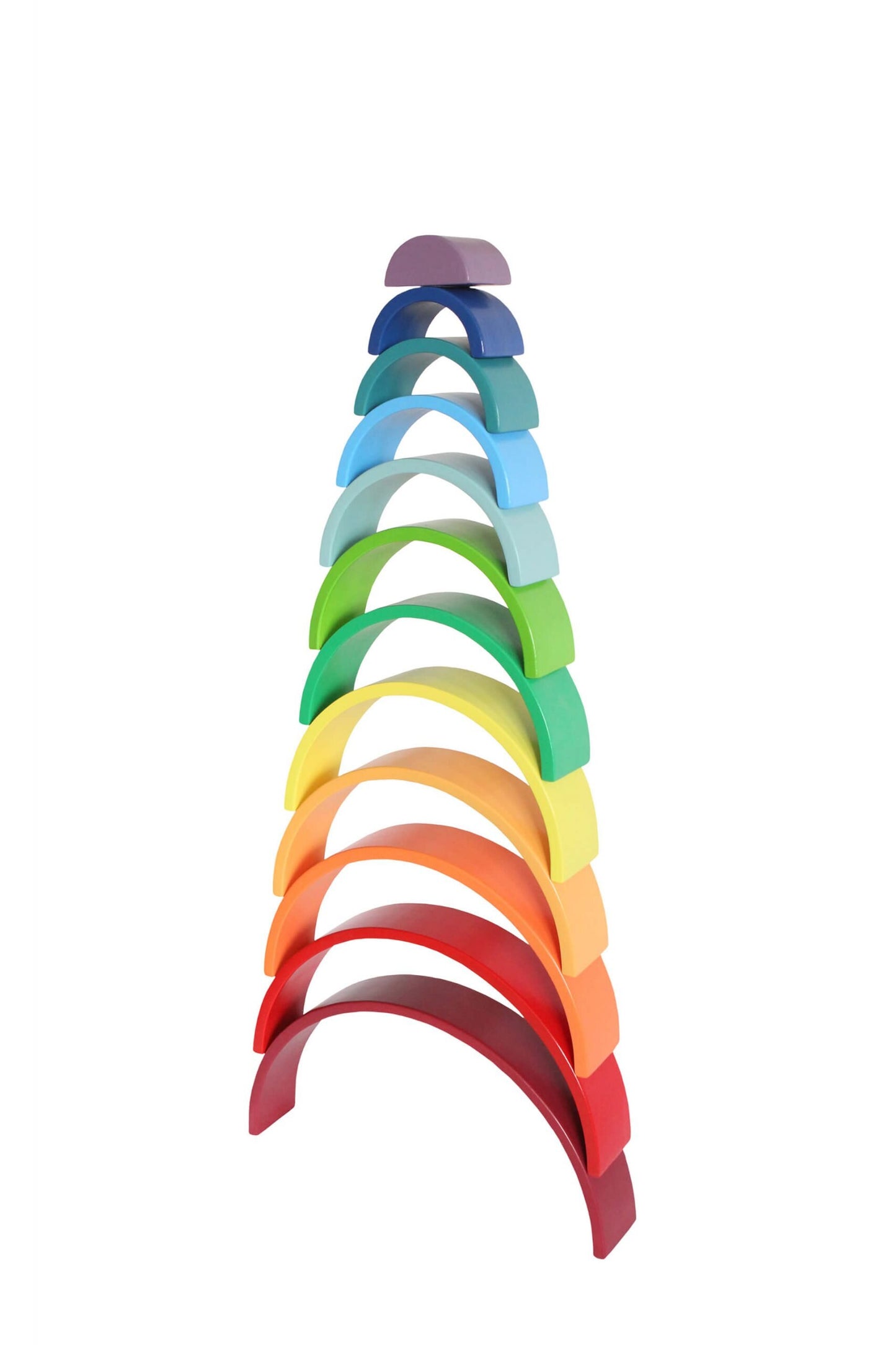 Wood&Joy Wooden Waldorf 12-Pieces Rainbow