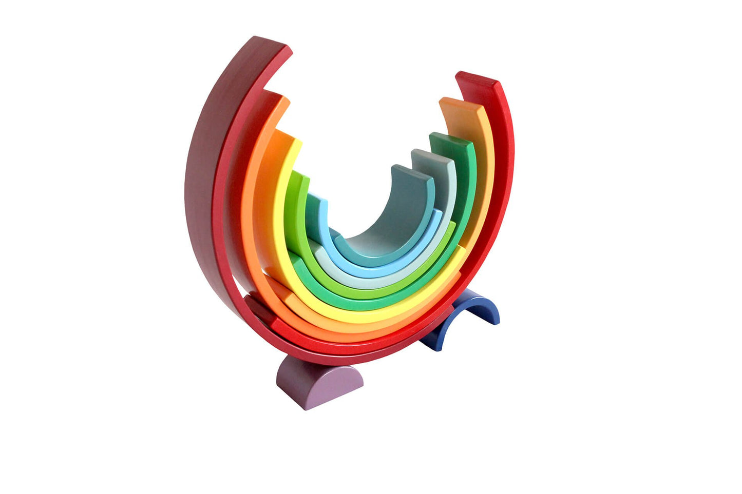 Wood&Joy Wooden Waldorf 12-Pieces Rainbow