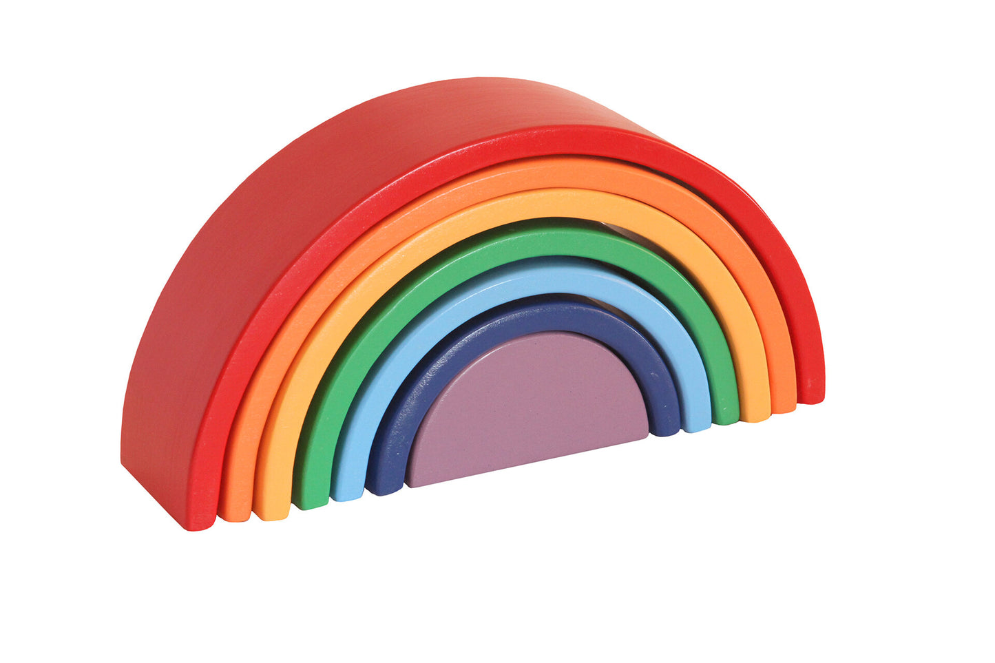 Wood&Joy  Ahşap Waldorf 7-parçalar gökkuşağı istifleme oyuncak