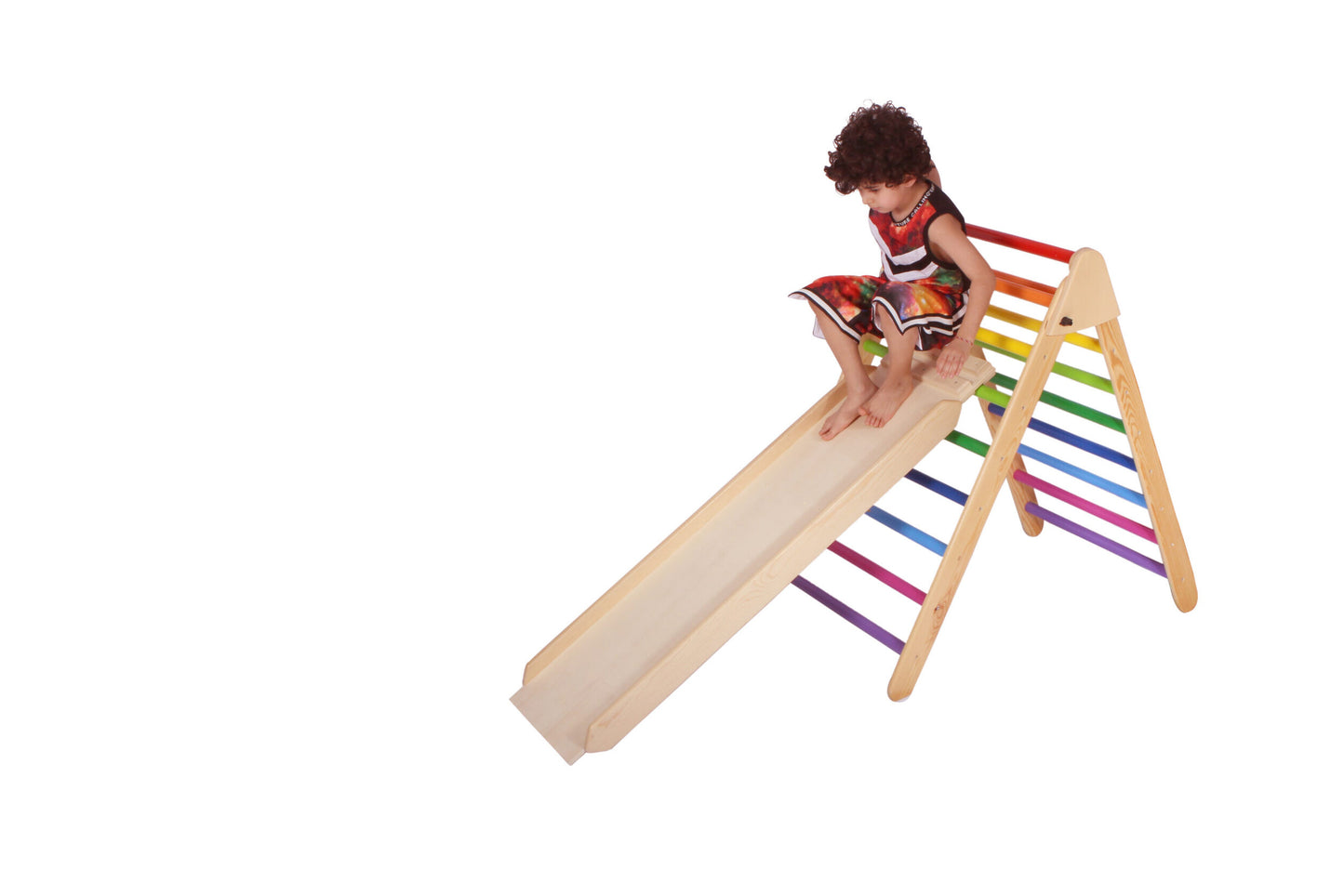 Wood&Joy Ahşap geometrik rampa ve slayt