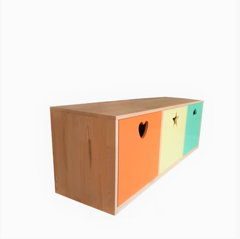 Wood&Joy Wooden Hearth Toy Cabinet and 4 Bookshelves