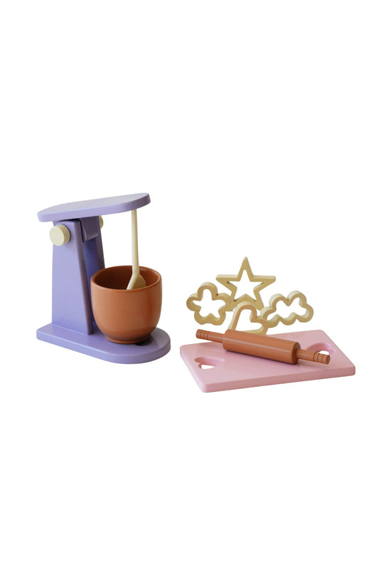 Wood & Joy Doğal Ahşap Hamur & Kurabiye Seti