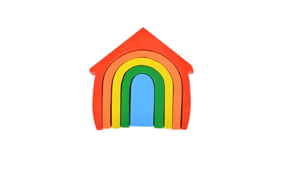 Wood&Joy | Rainbow House istifleme oyuncak