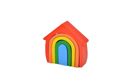 Wood&Joy | Rainbow House istifleme oyuncak